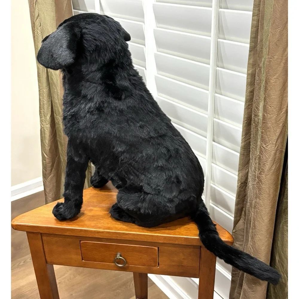 Cuddle Clones Custom Black Labrador Retriever Realistic Plush Stuffed Animal Dog